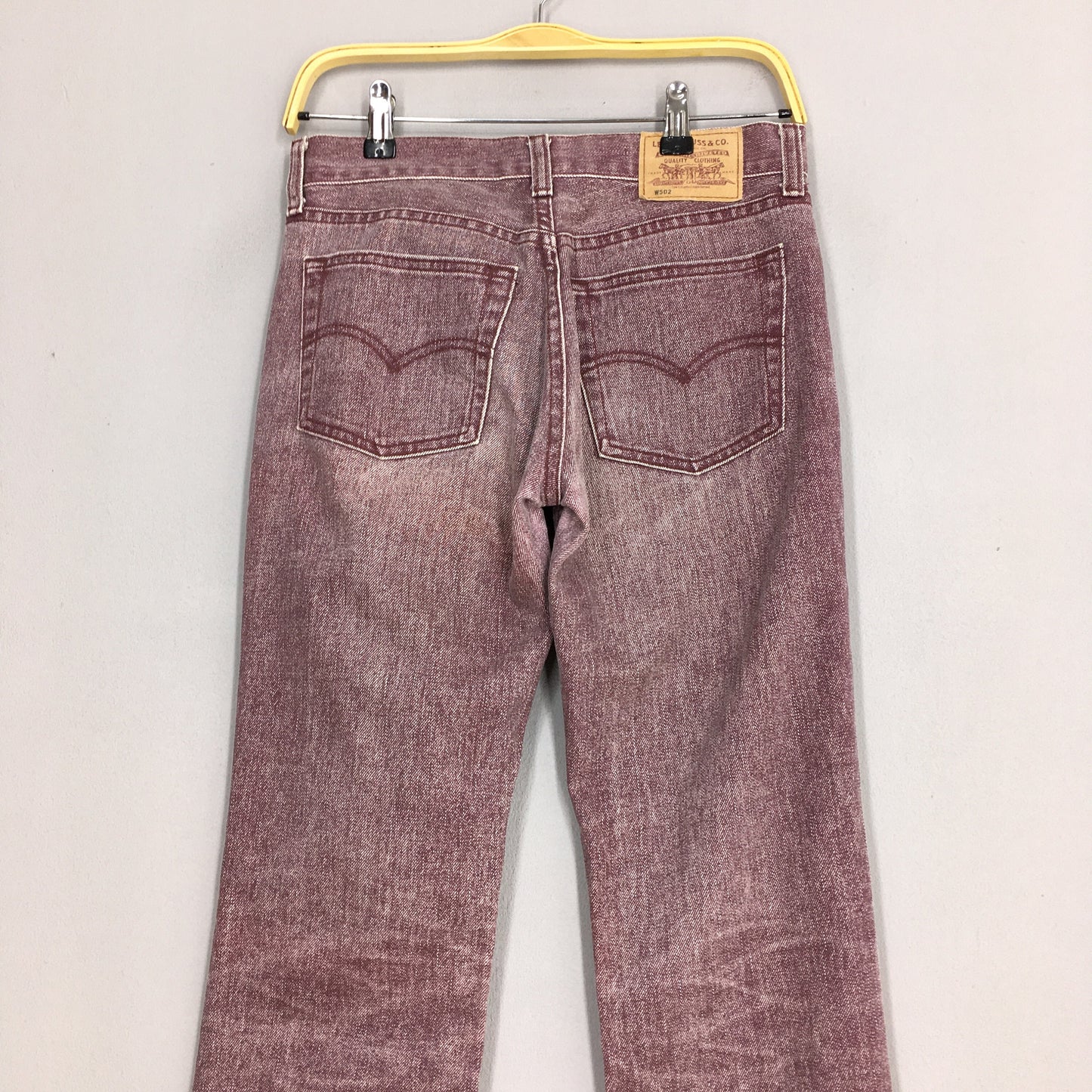 Levi's 502 Faded Red Jeans Size 28x30