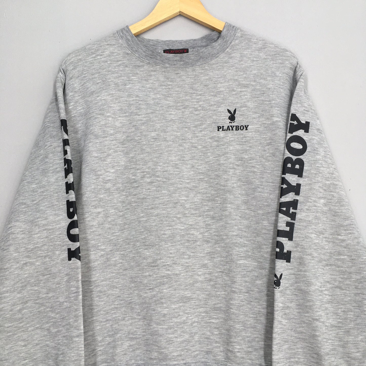 Playboy Bunny Sweatshirt Gray Medium