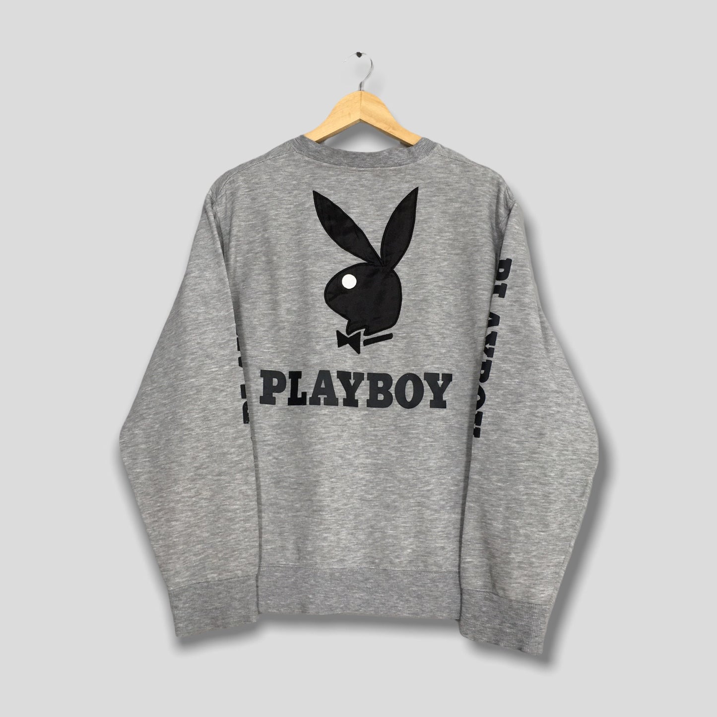 Playboy Bunny Sweatshirt Gray Medium