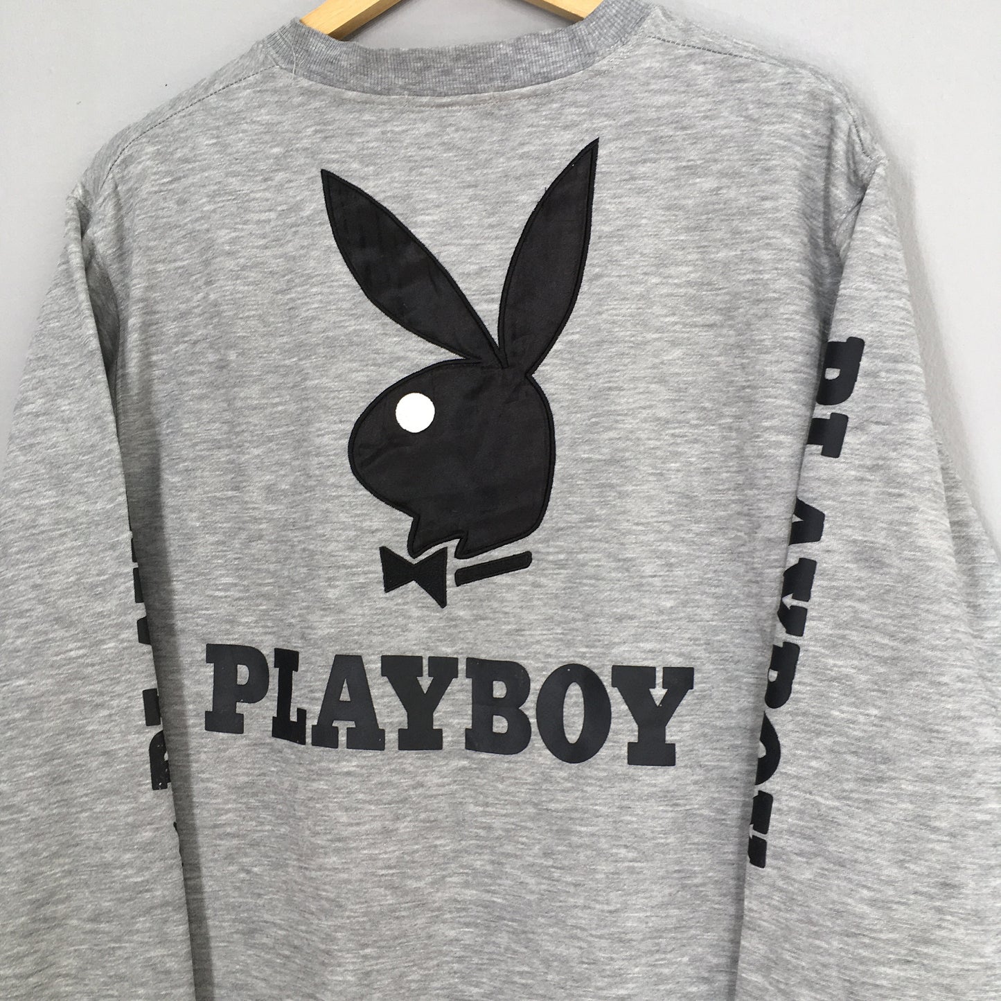 Playboy Bunny Sweatshirt Gray Medium