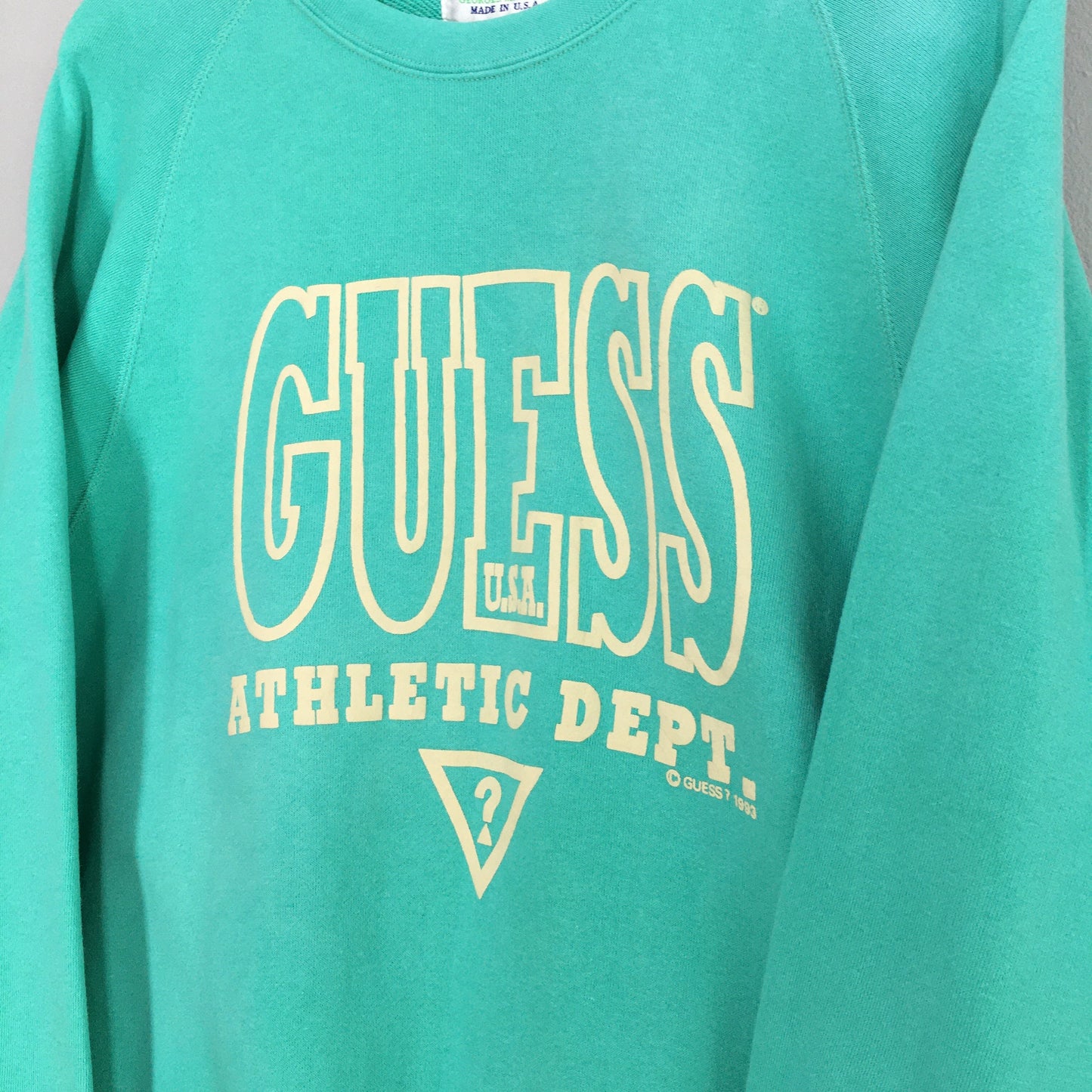 Guess Jeans Green Sweatshirt Large