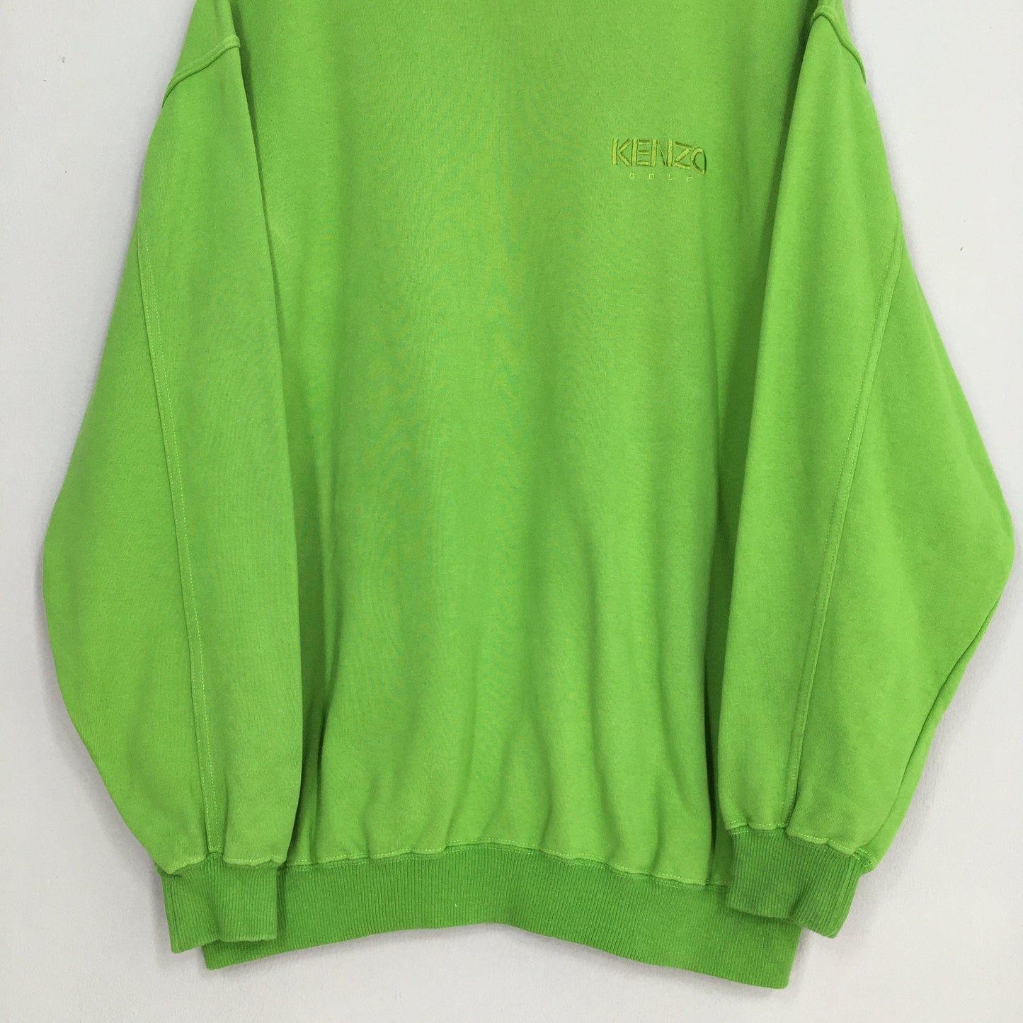 Kenzo Golf Embroidery Green Sweatshirt Large