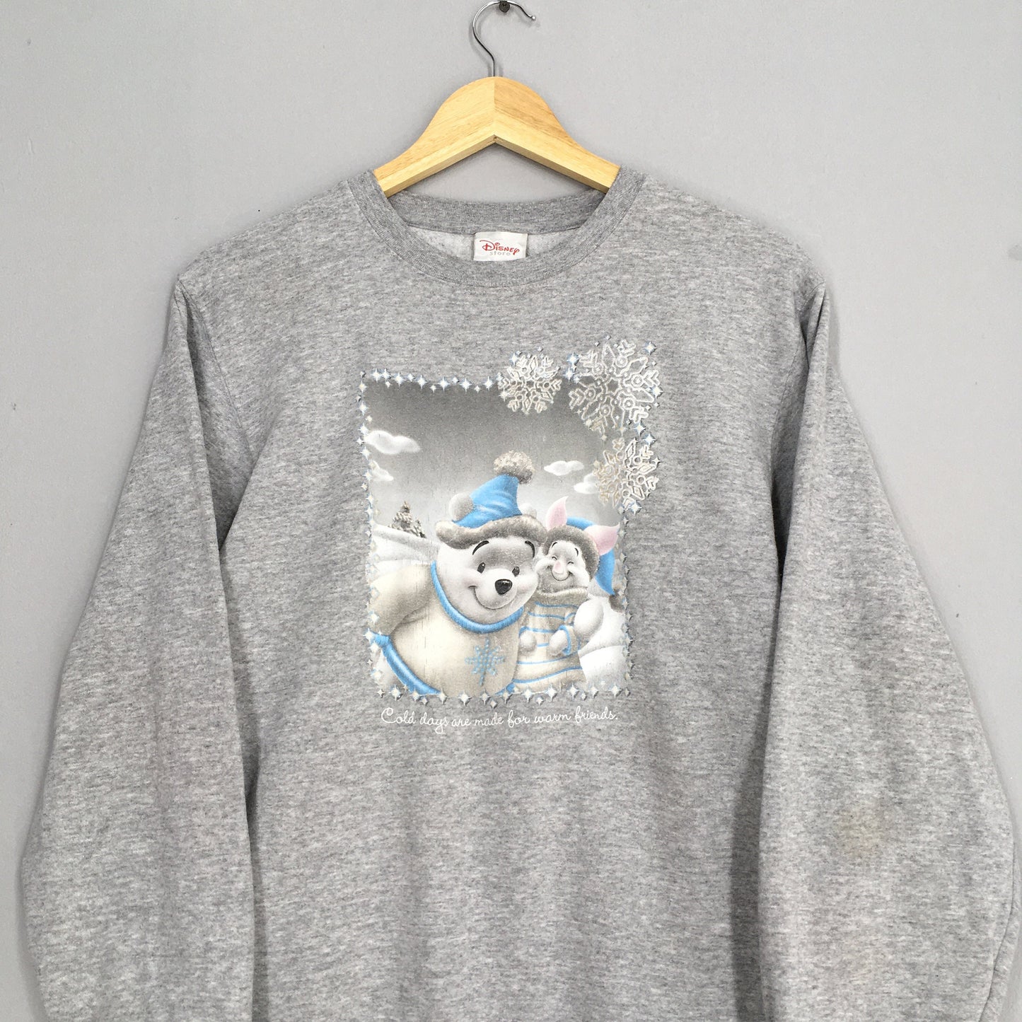 Winnie The Pooh Disney Gray Sweatshirt Small