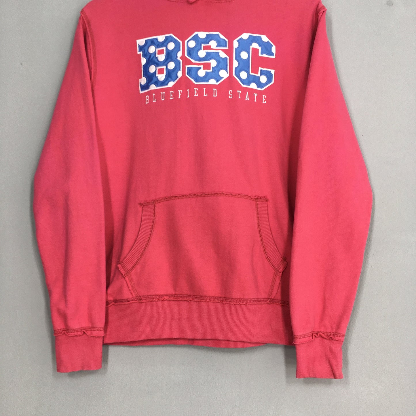 Bluefield State College Pink Hoodie Sweatshirt Medium