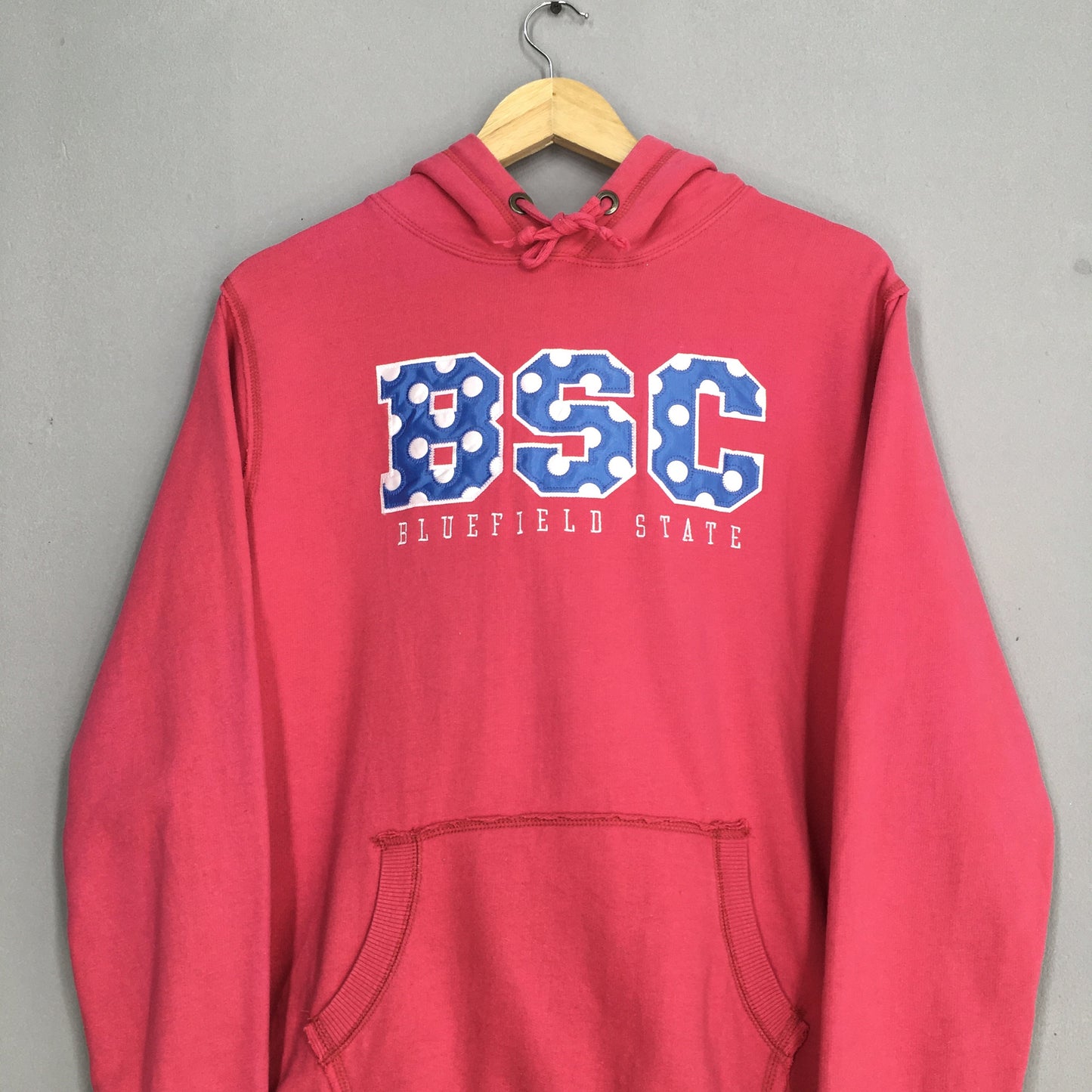 Bluefield State College Pink Hoodie Sweatshirt Medium