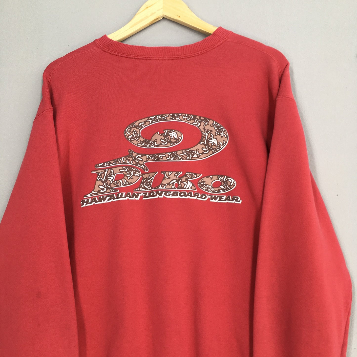 Piko Surfboard Red Sweatshirt Medium