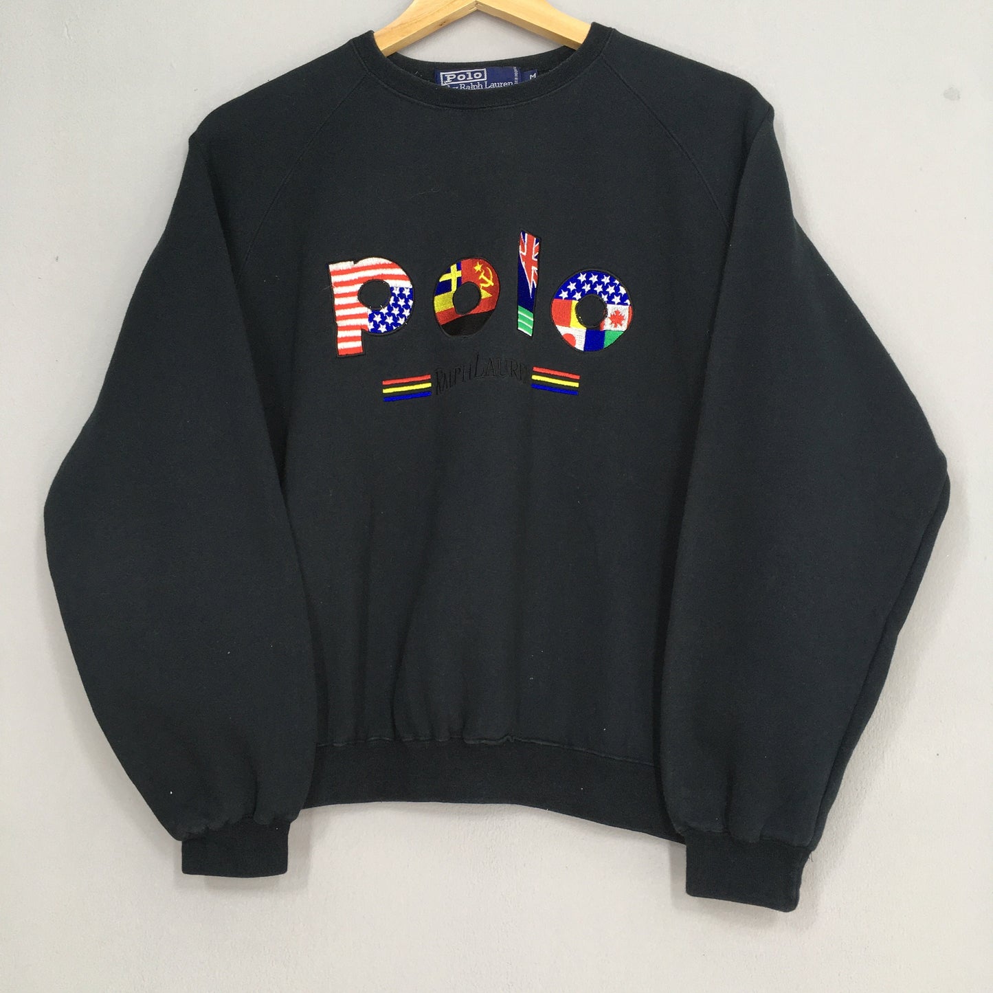 Polo Ralph Lauren Black Sweatshirt Medium