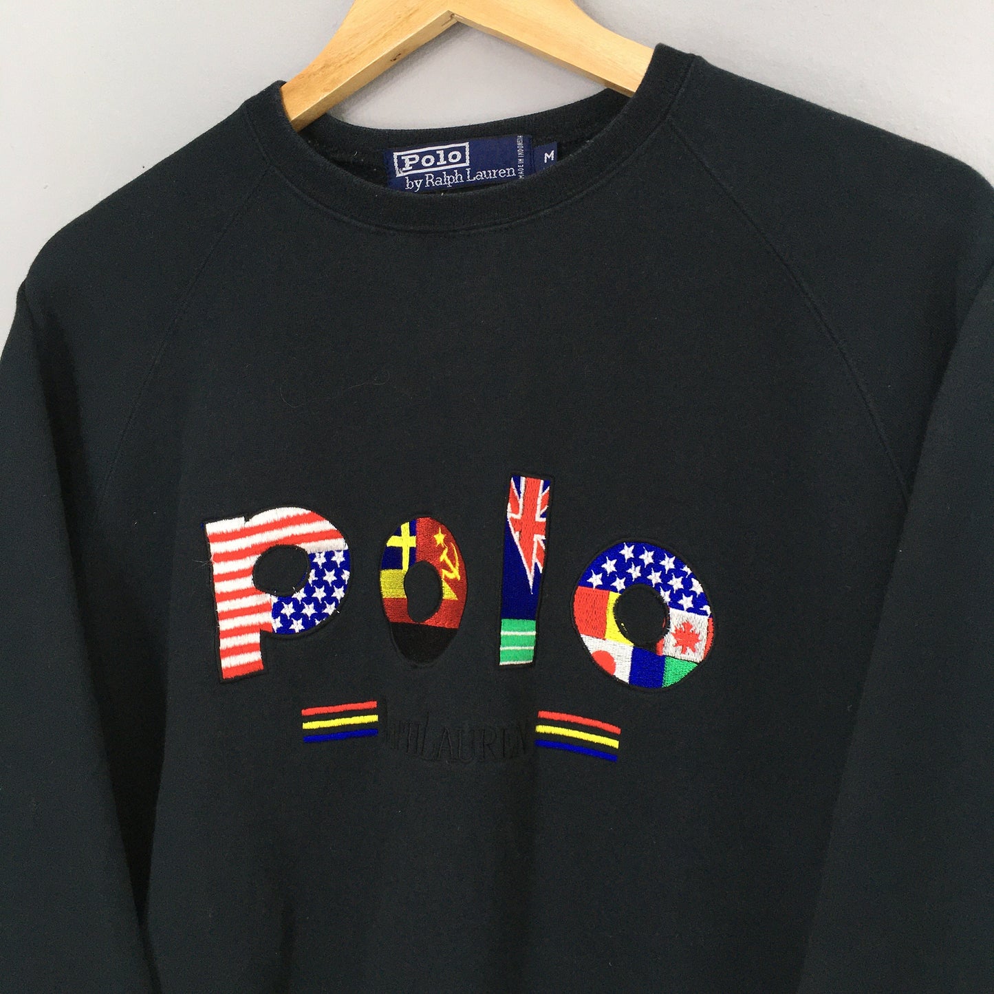 Polo Ralph Lauren Black Sweatshirt Medium