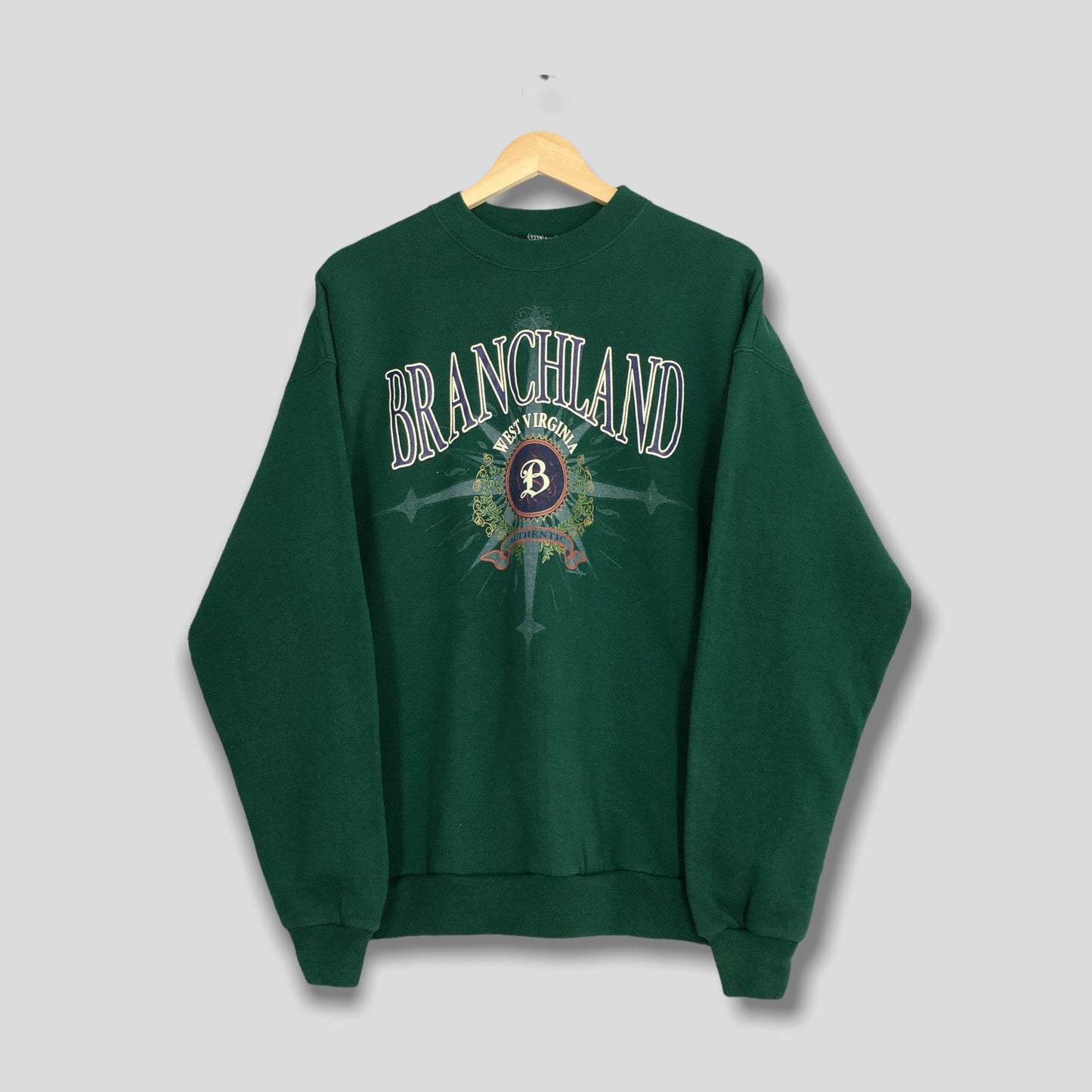 Branchland West Virginia Green Sweatshirt XLarge