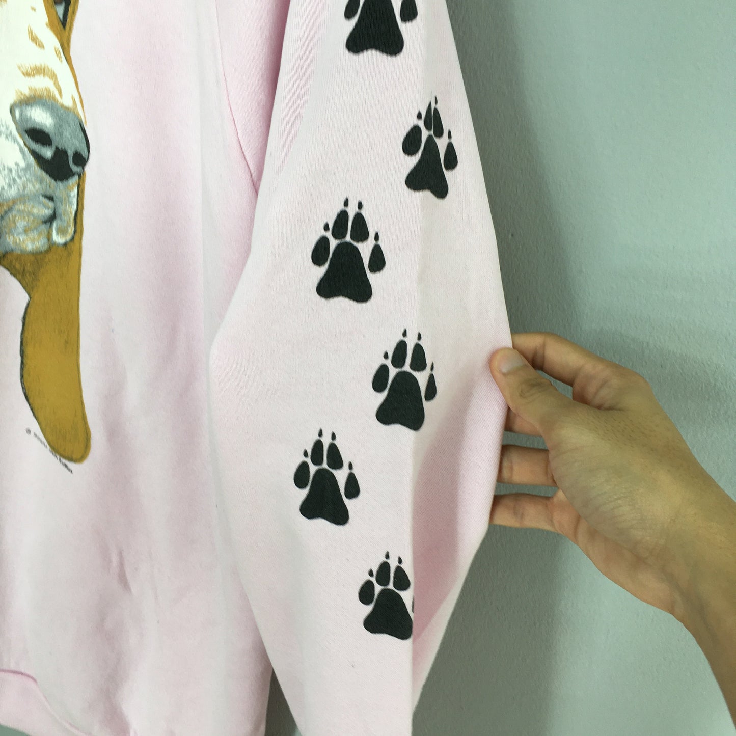 Dog Bloodhounds Printed Pink Sweatshirt XLarge