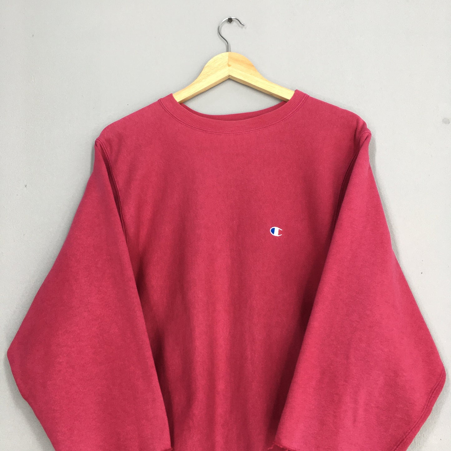 Champion Reverse Weave Pink Sweatshirt Medium