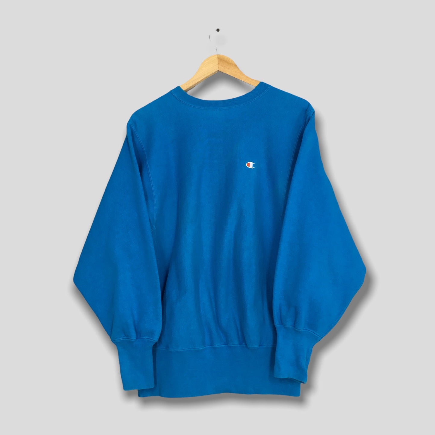 Champion Reverse Weave Ocean Blue Sweatshirt Medium