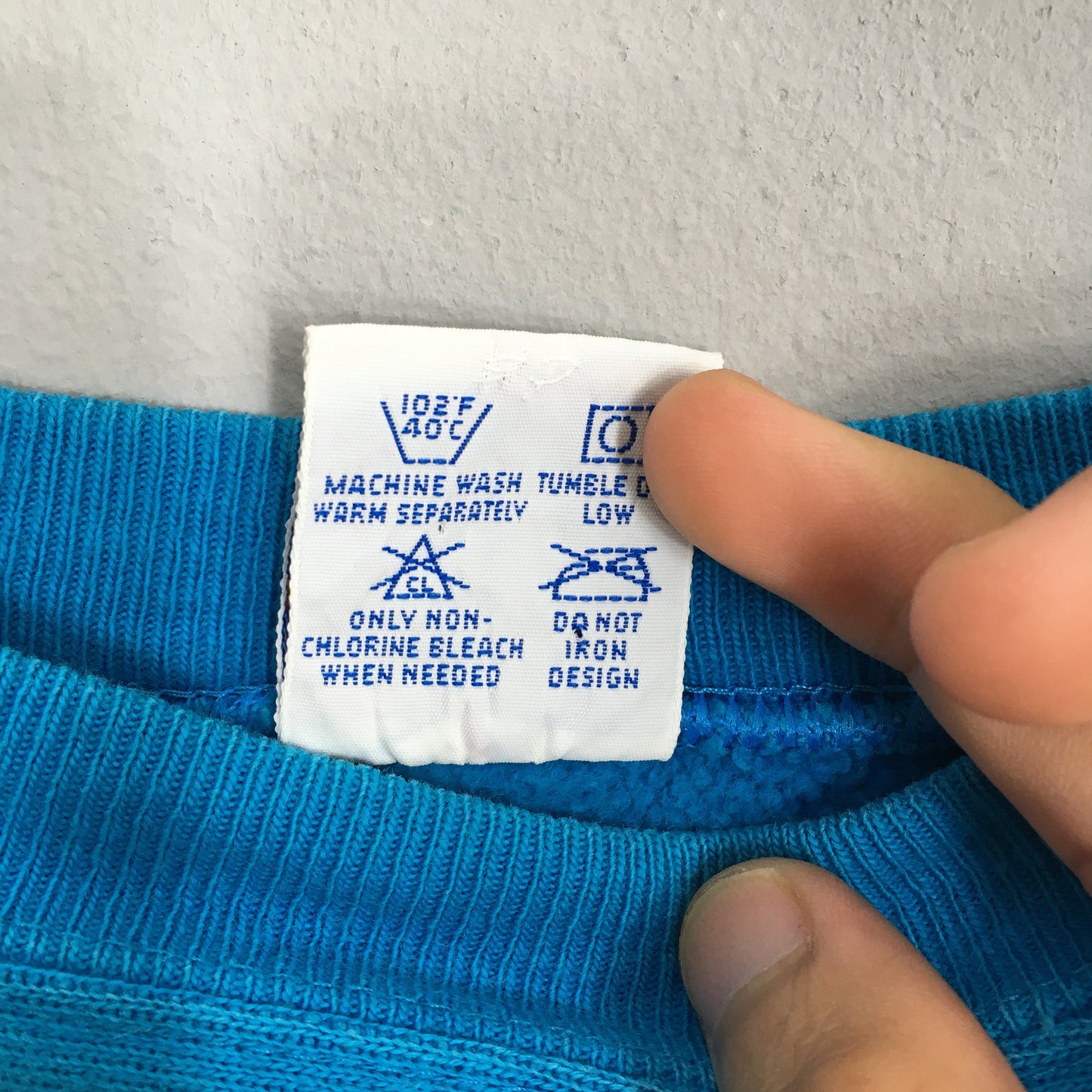 Champion Reverse Weave Ocean Blue Sweatshirt Medium