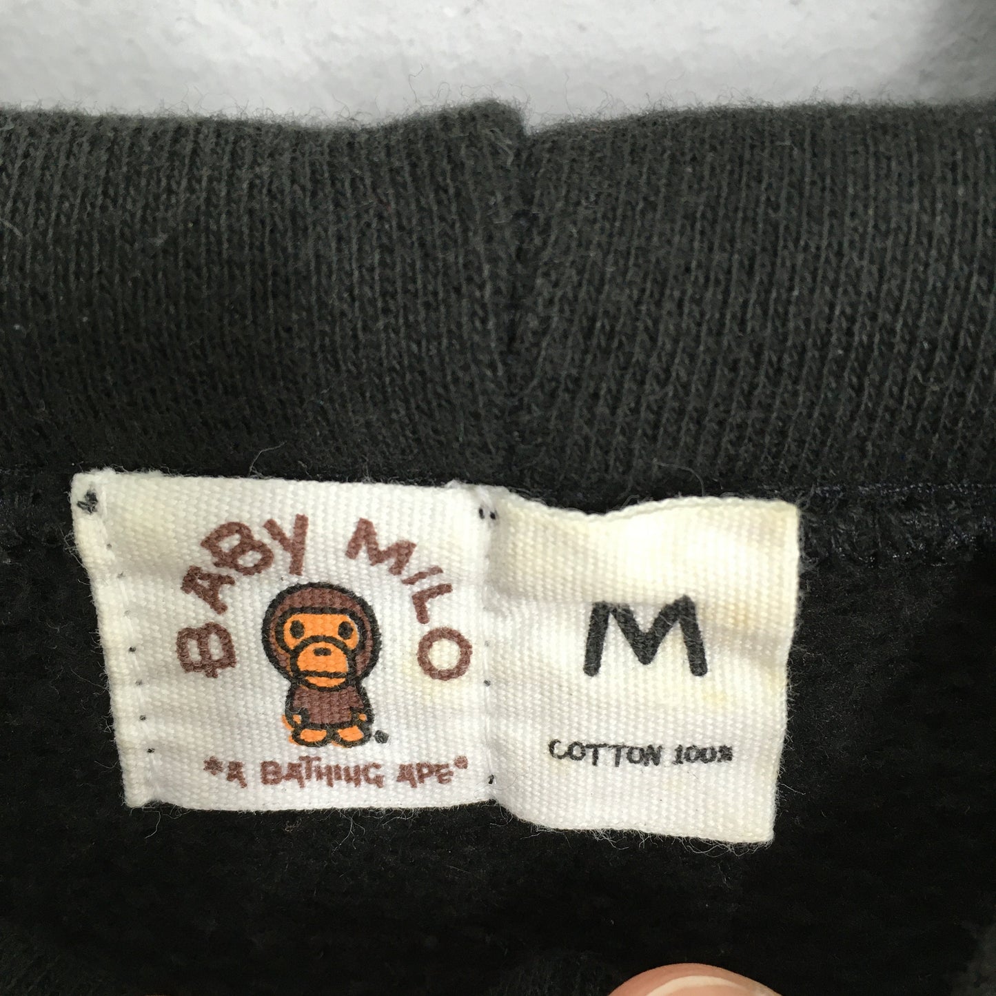 Baby Milo A Bathing Ape Hoodie Sweatshirt Medium