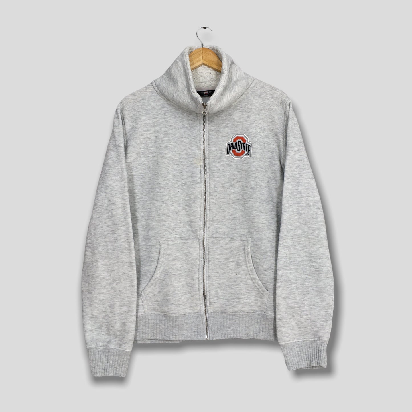 Ohio State Gray Zipper Sweatshirt Medium