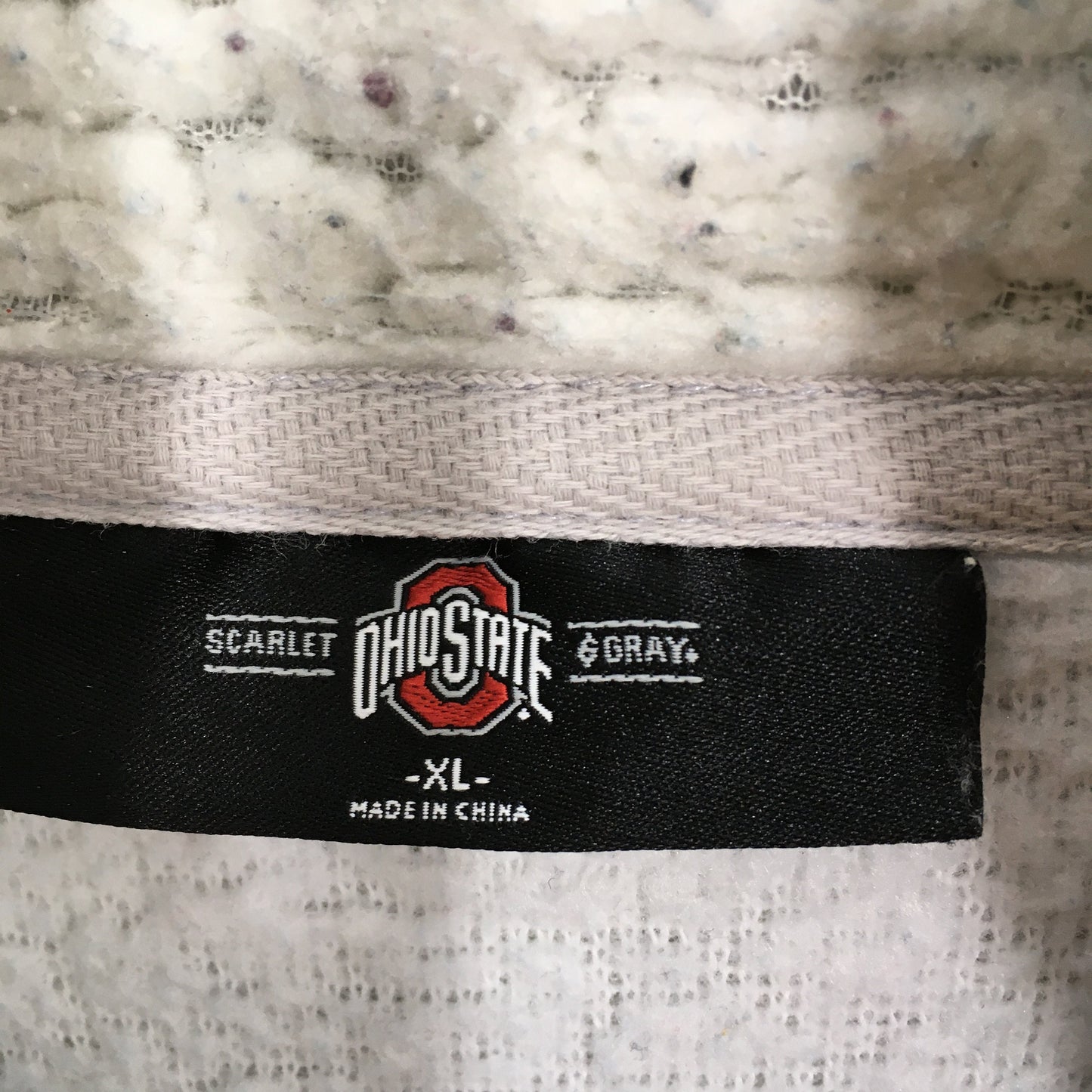 Ohio State Gray Zipper Sweatshirt Medium