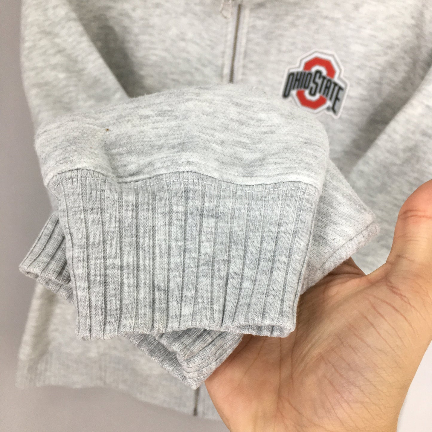 Ohio State Gray Zipper Sweatshirt Medium