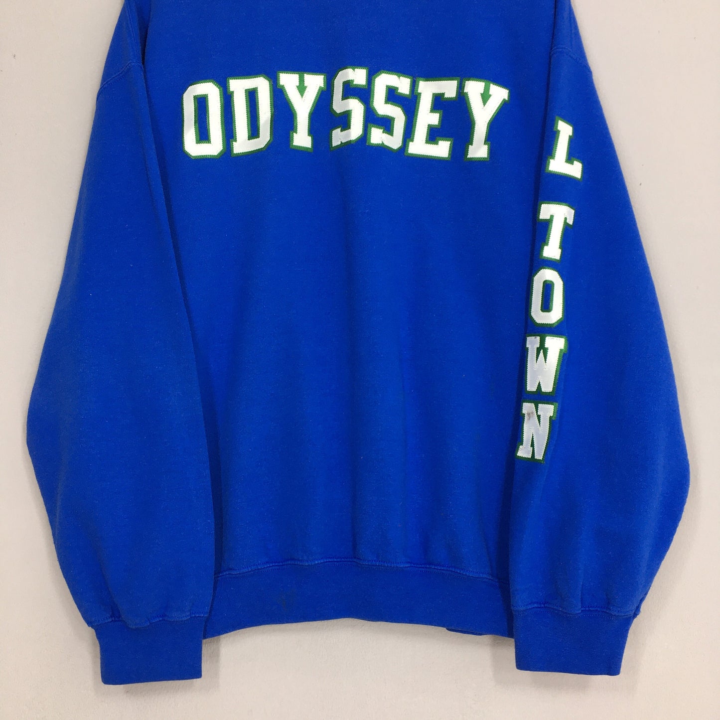 Y2K Odyssey L Town Blue Sweatshirt XLarge