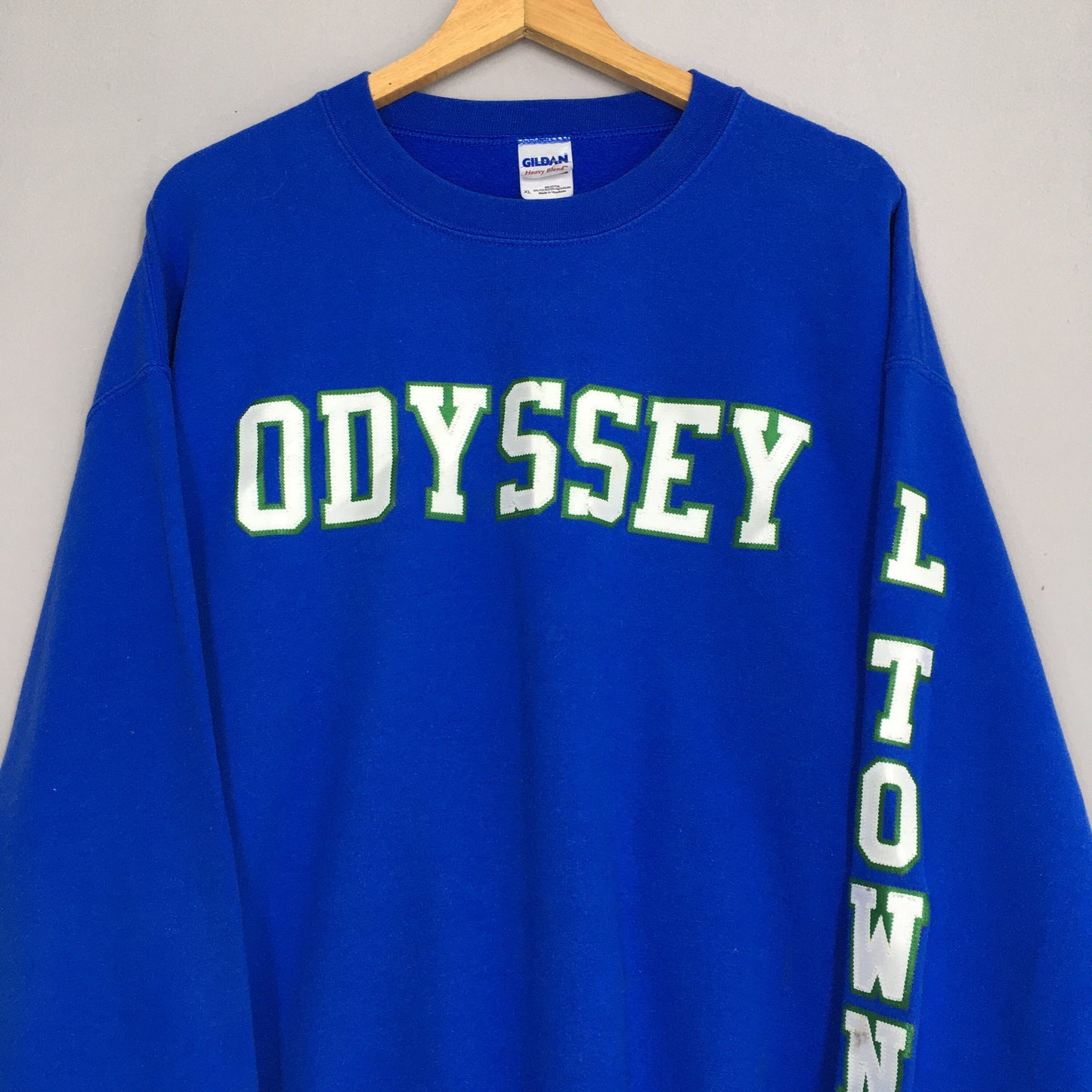 Y2K Odyssey L Town Blue Sweatshirt XLarge