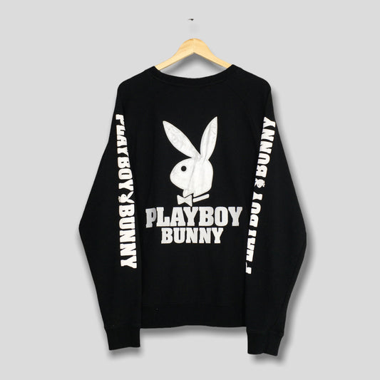 Playboy Bunny Sweatshirt Black Women Medium