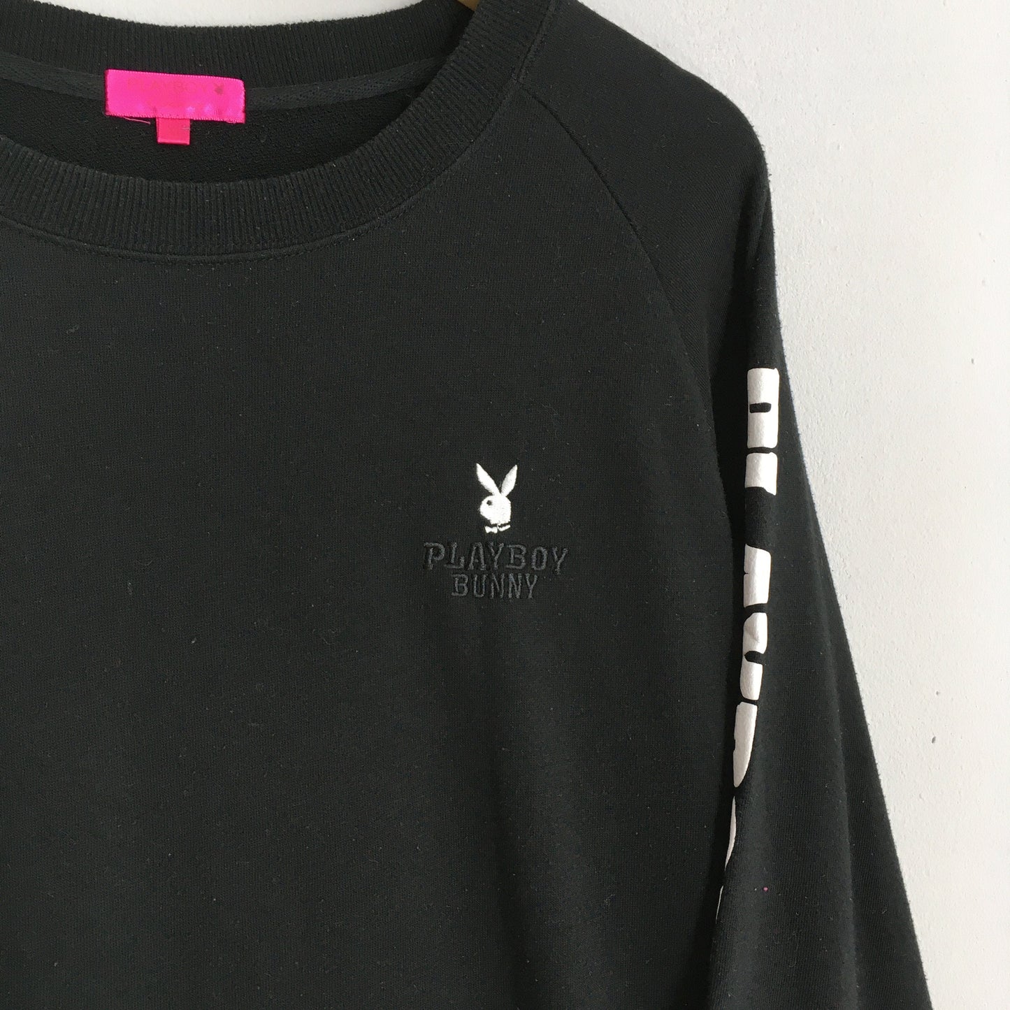 Playboy Bunny Sweatshirt Black Women Medium