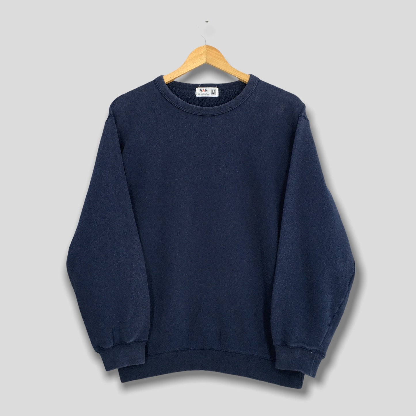 Van Jac Crewneck Sweatshirt Blue Medium