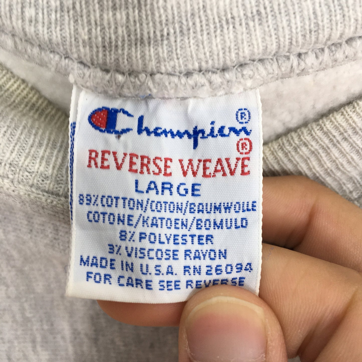 Champion Reverse Weave Sweatshirt Gray Large