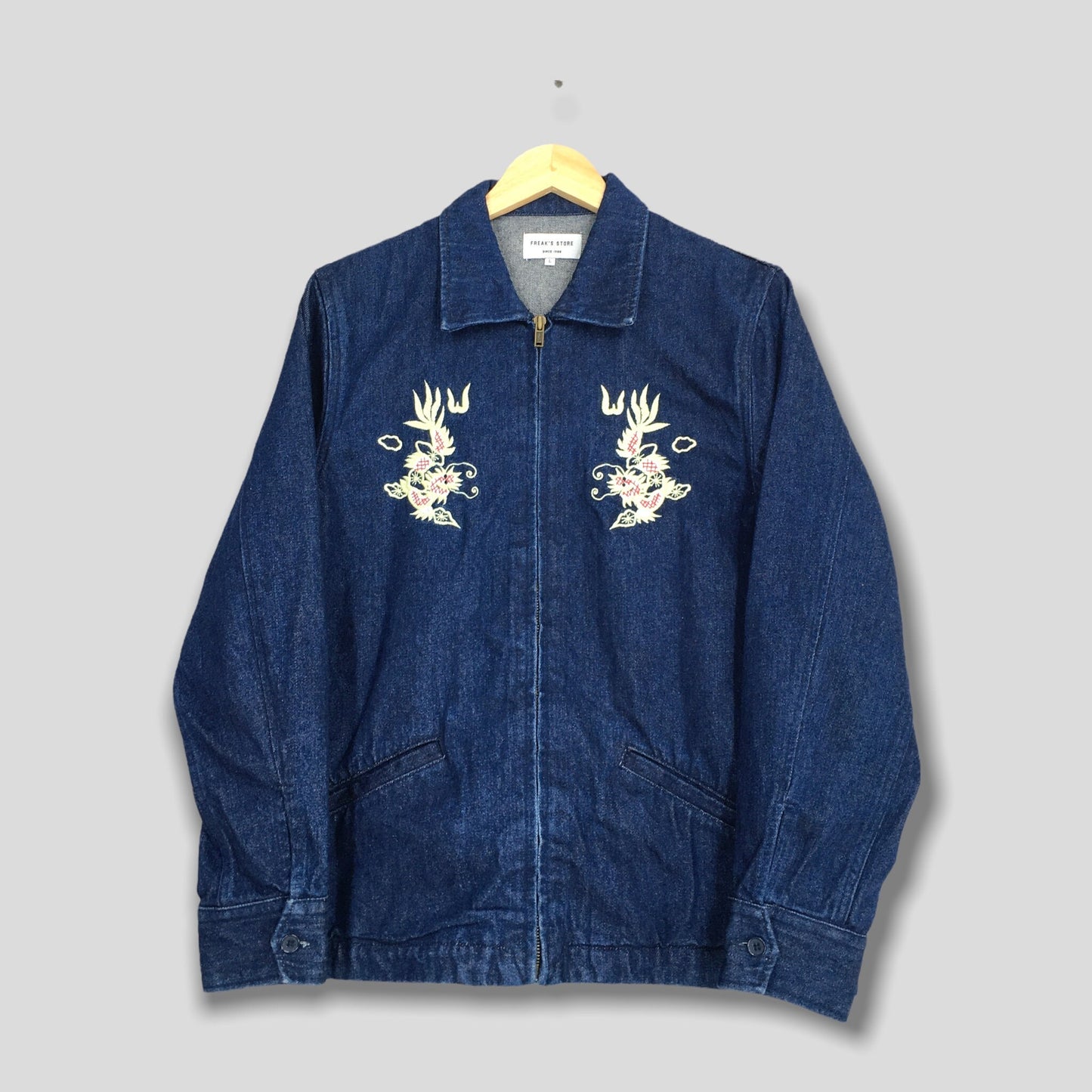 Sukajan Dragon Denim Jacket Large