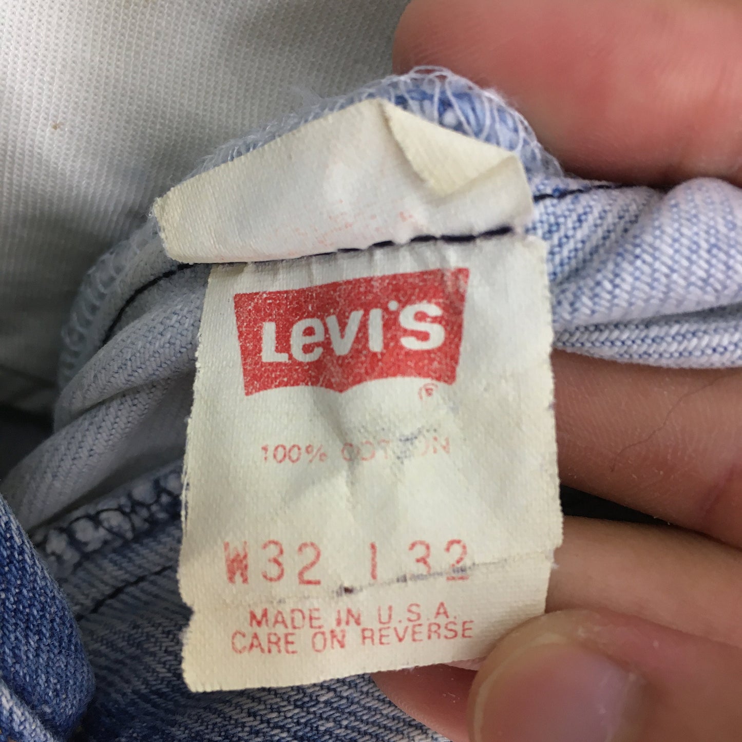 Levi's 501 Stonewash Faded Dirty Jeans Size 31x32