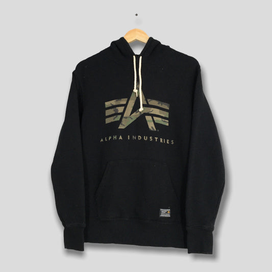 Alpha Industries Hoodie Sweater Black Medium