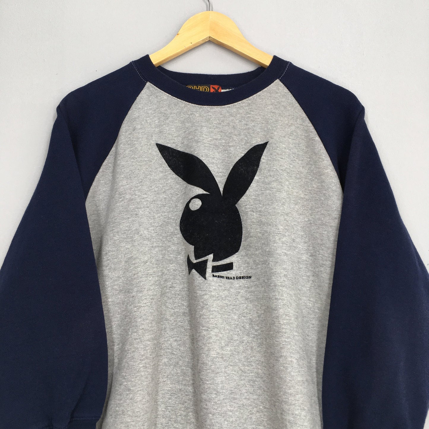 Playboy Bunny Raglan Sweatshirt Women Large