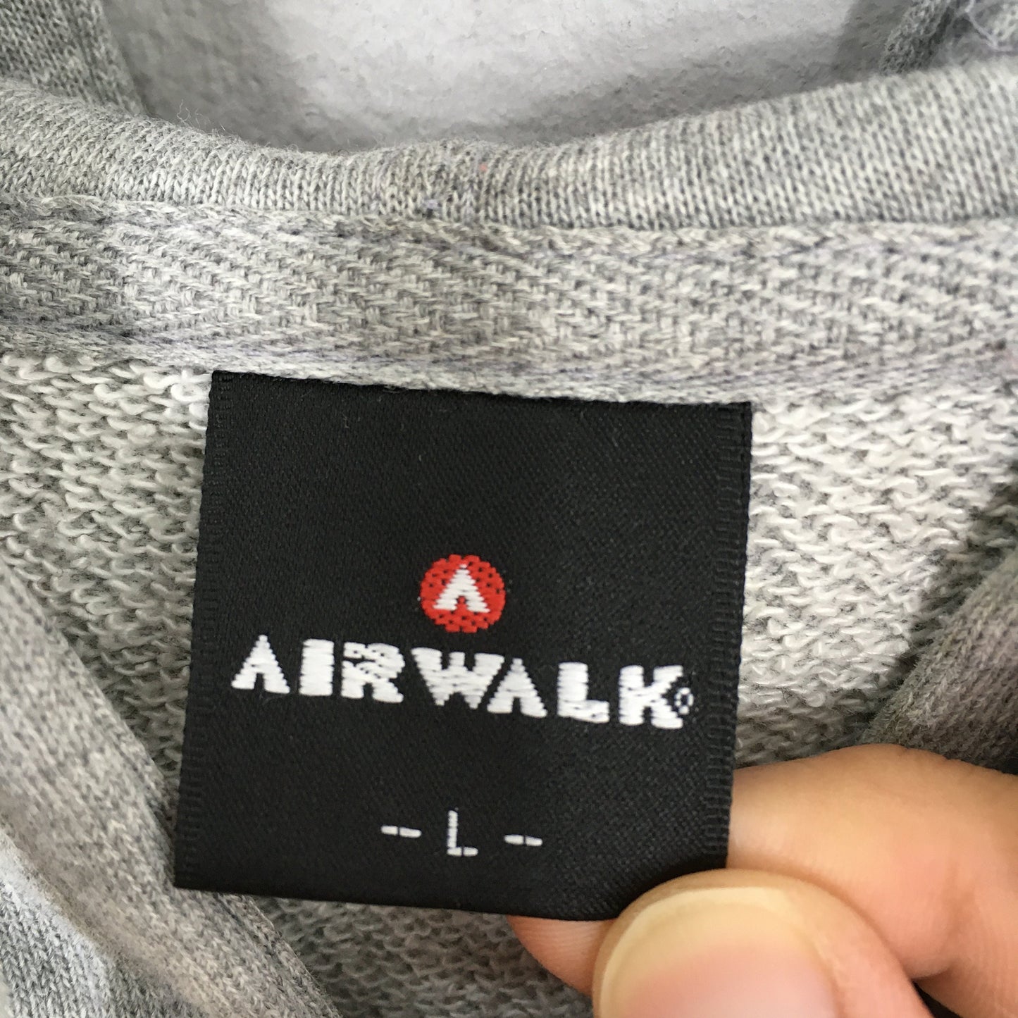 Airwalk Skater Hoodie Gray Sweater Large