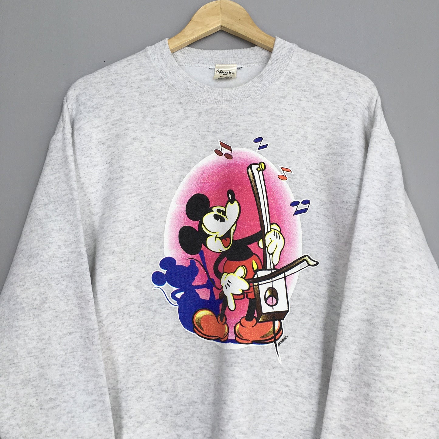 Mickey Mouse Musical Sweater Women Large