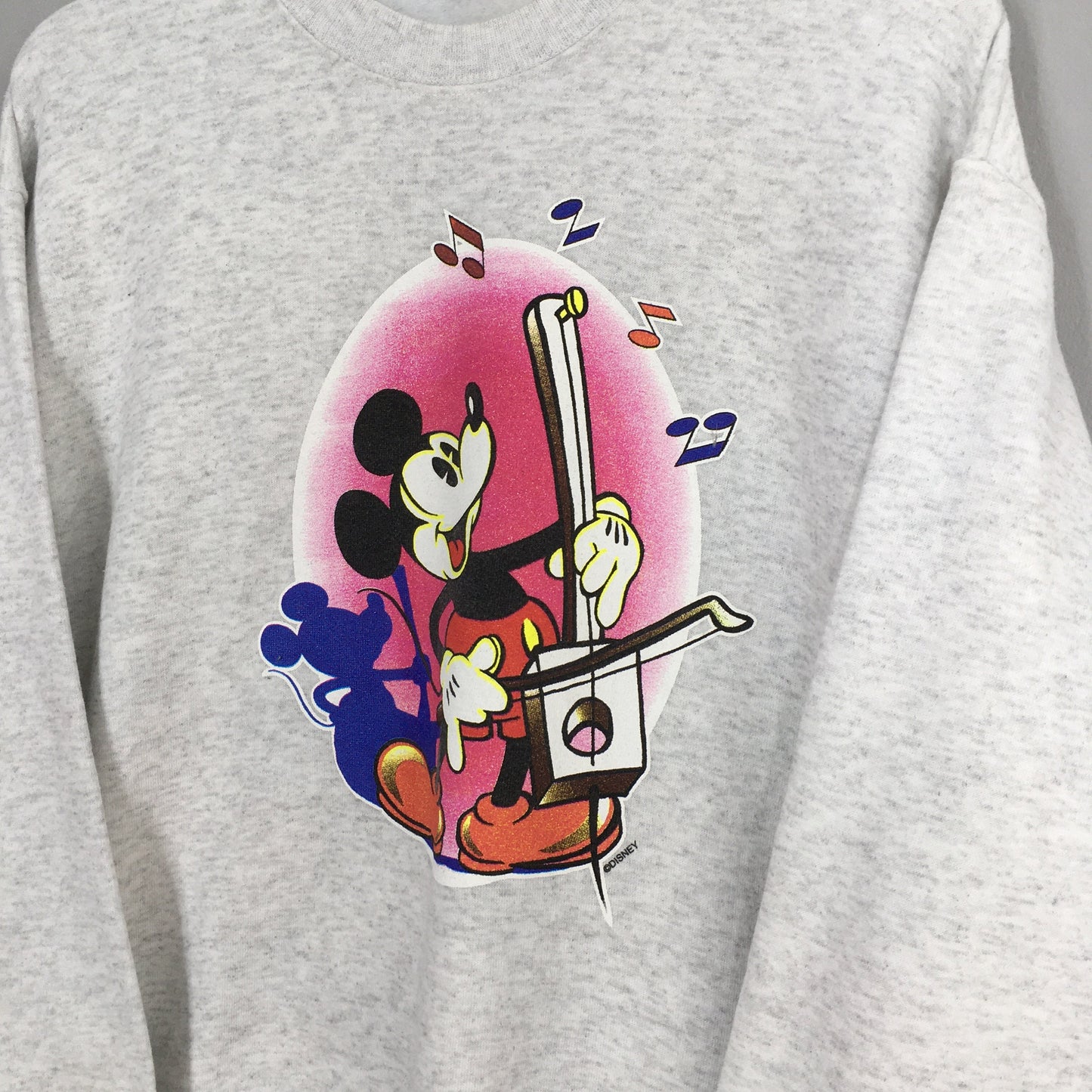 Mickey Mouse Musical Sweater Women Large