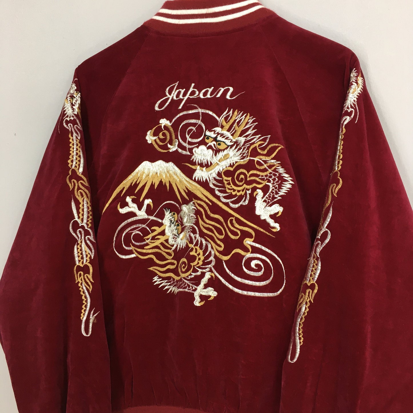 Sukajan Dragon Japan Souvenir Velvet Jacket Large