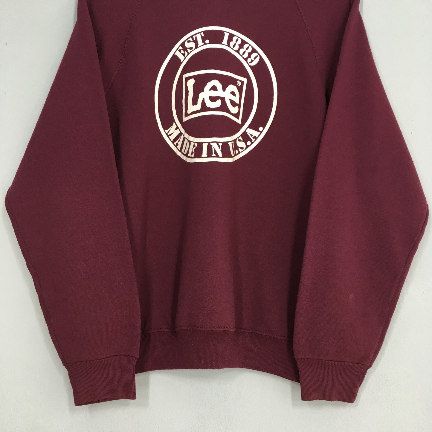 Lee Jeans Sweatshirt Burgundy Large