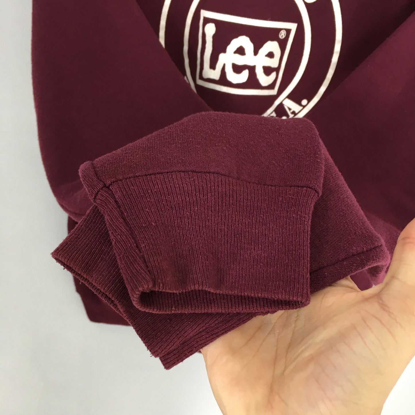 Lee Jeans Sweatshirt Burgundy Large