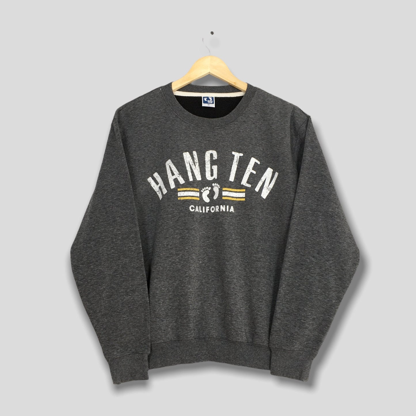 Hang Ten Sweatshirt Men Gray Medium