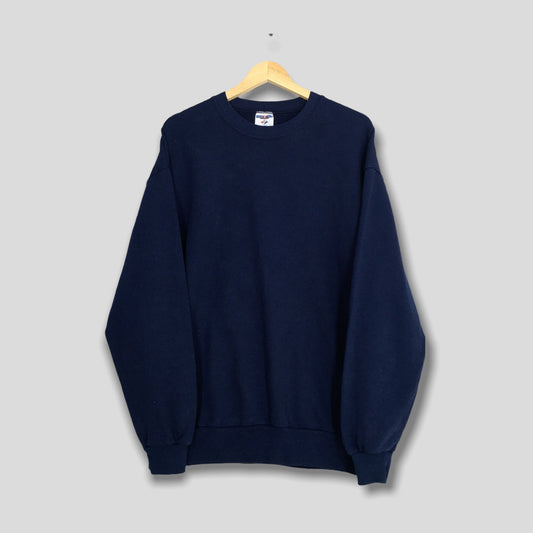 Jerzees Usa Plain Blue Sweatshirt XLarge