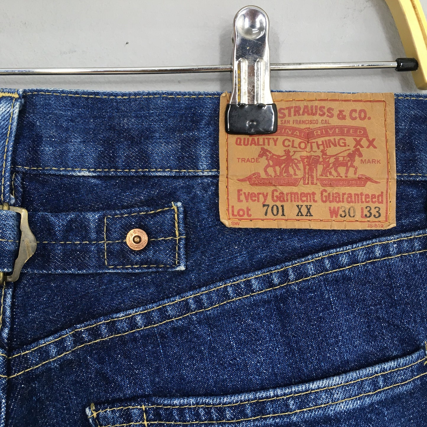 Levi's 701XX LVC Big E Japan Selvedge Jeans Size 30x25