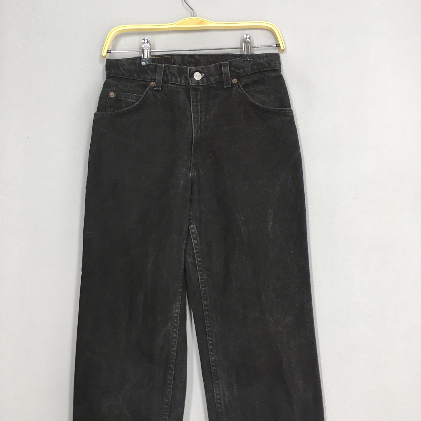 Levis 950 Black Jeans Tapered Leg Denim Size 28x31