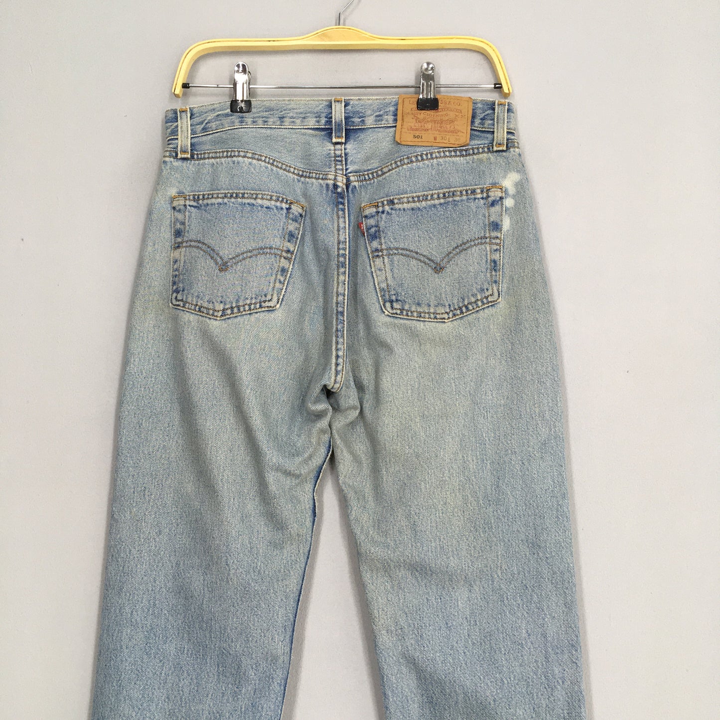 Levi's 501 Pale Blue Jeans Light Washed Jeans Size 30x30