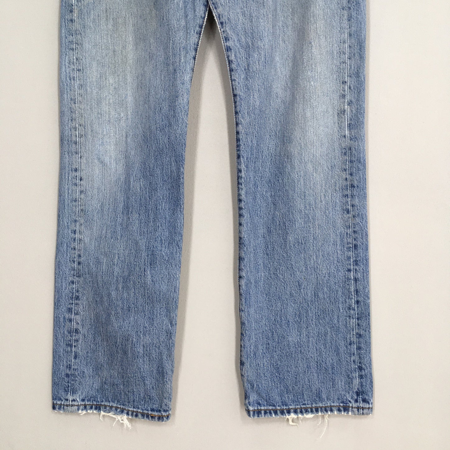 Levi's 501 Faded Blue Jeans Stone Washed Size 35x32