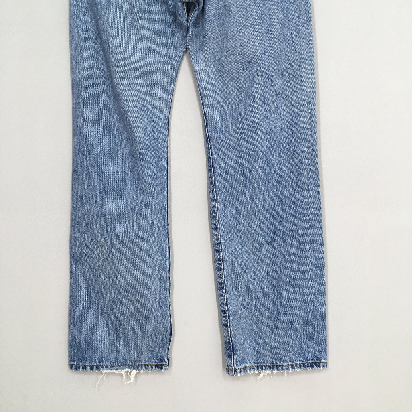 Levi's 501 Faded Blue Jeans Stone Washed Size 35x32