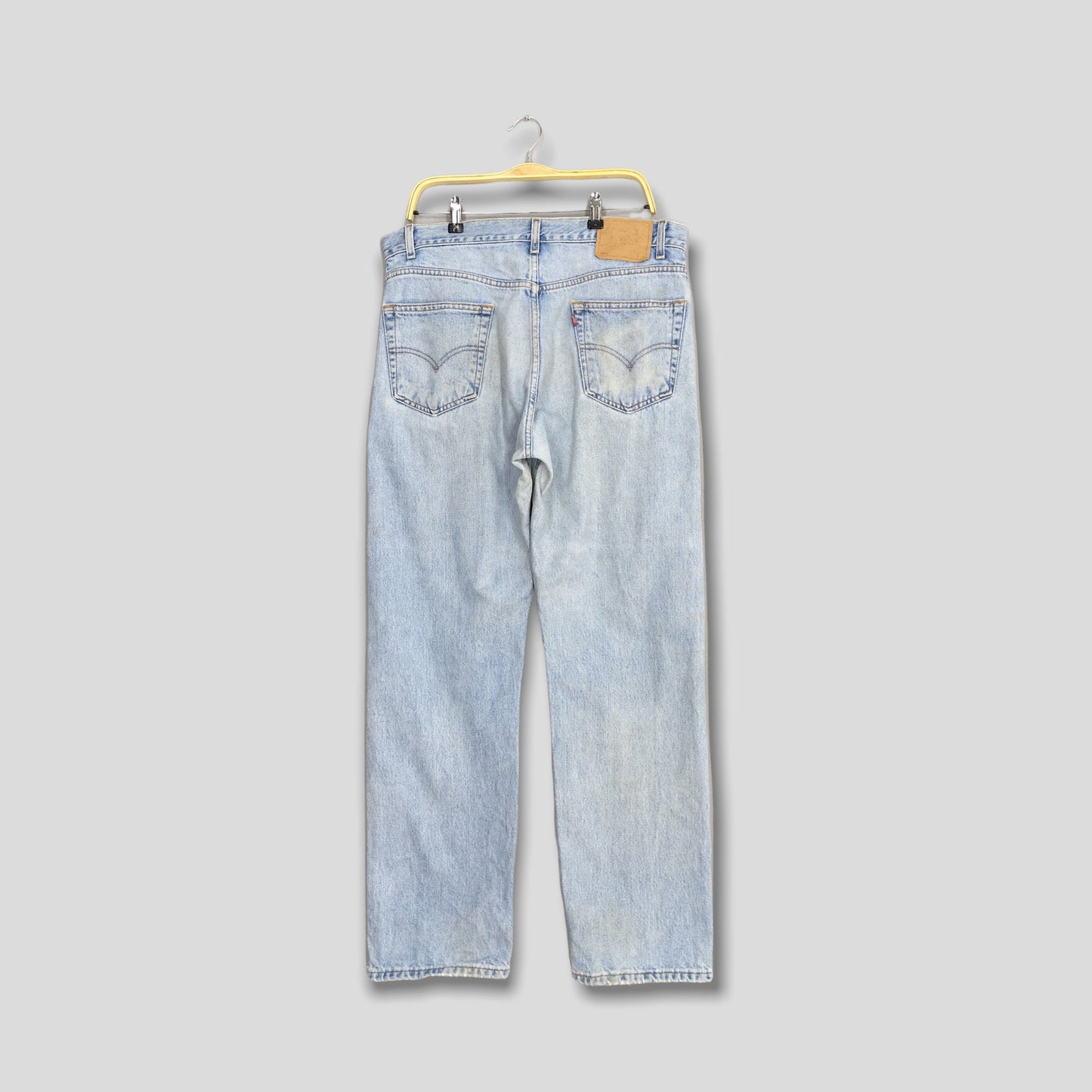 Levis 505 Pale Blue Stonewash Jeans Size 36x31