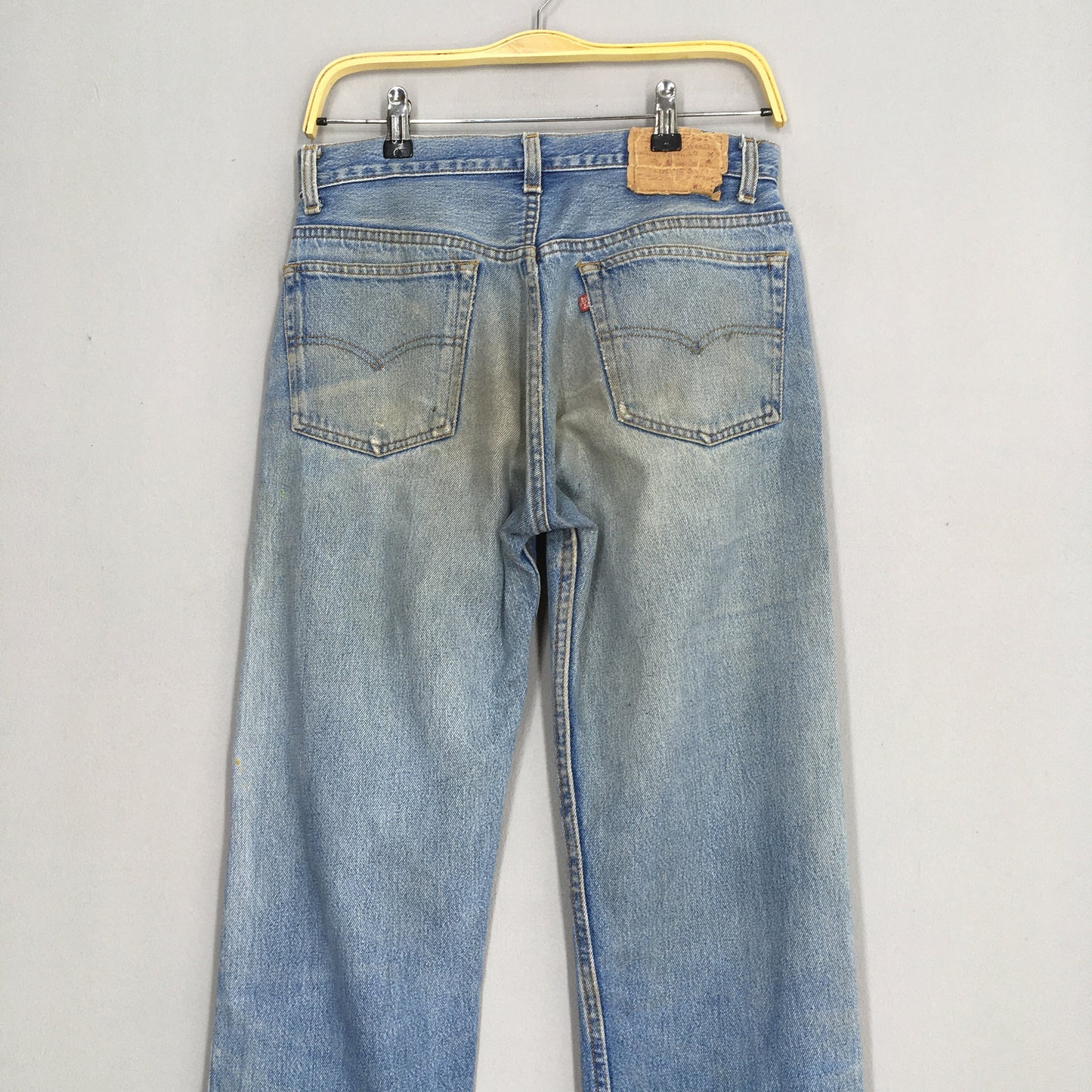 Levi's 501 Faded Blue Faded Dirty Jeans Size 29x31.5