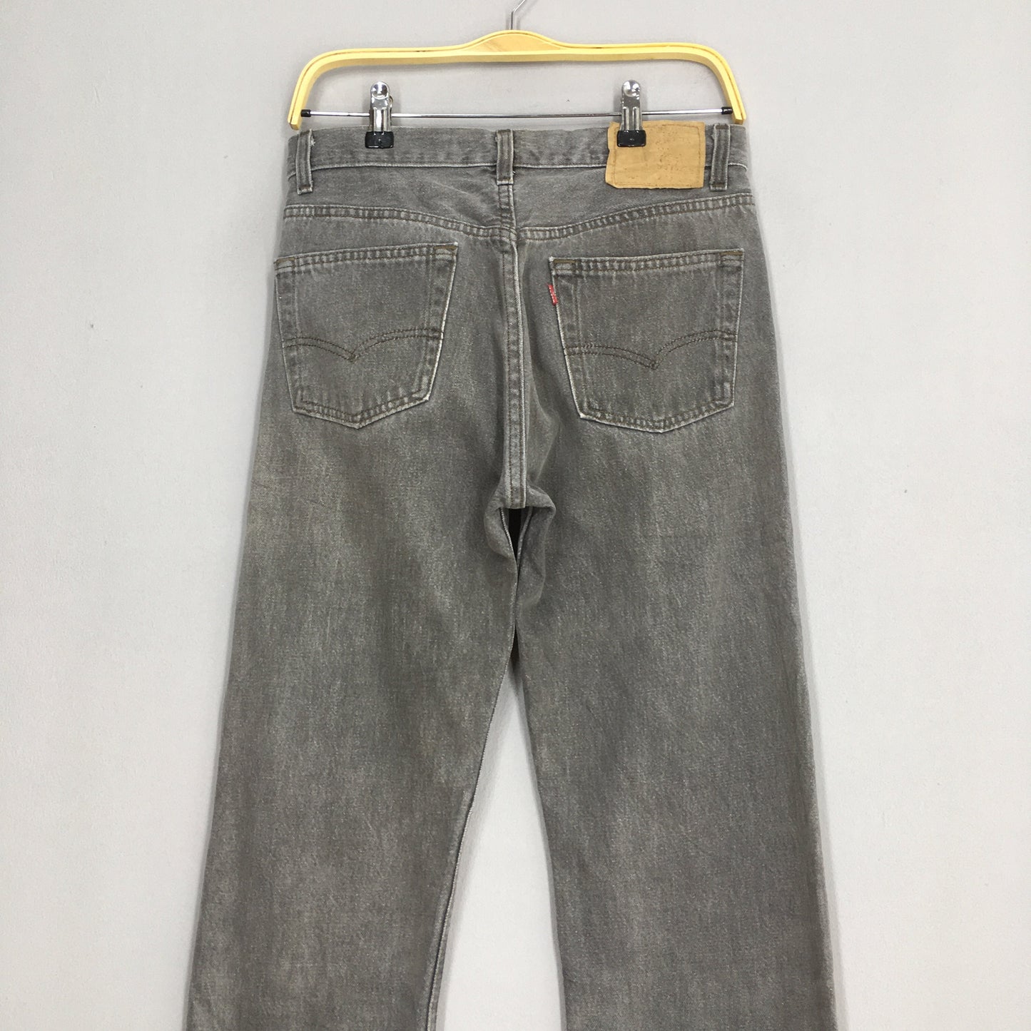 Levi's 501 Ash Grey Jeans Faded Dirty Denim Size 29x34