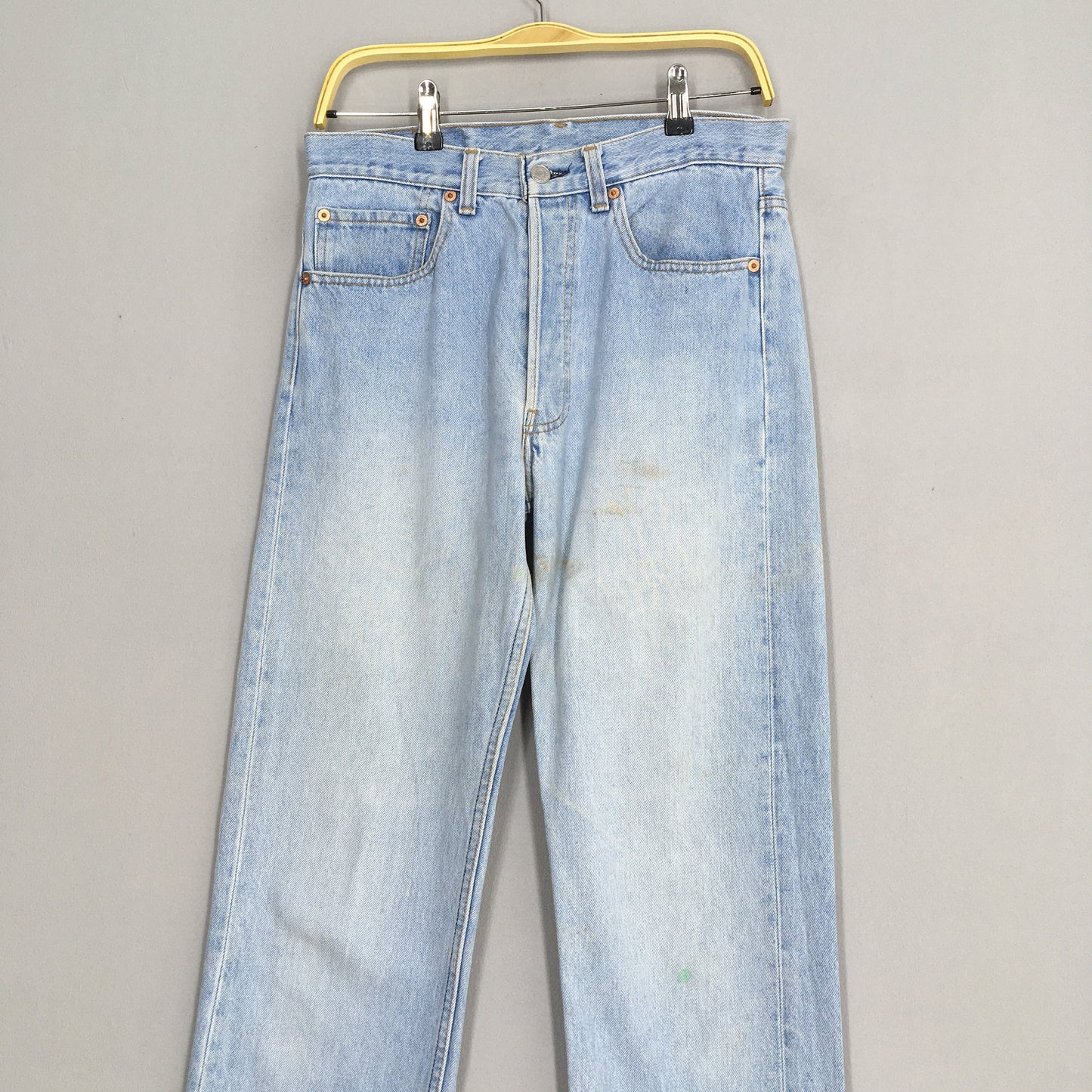 Levi's 501 Light Blue Stone Washed Denim Size 30x33