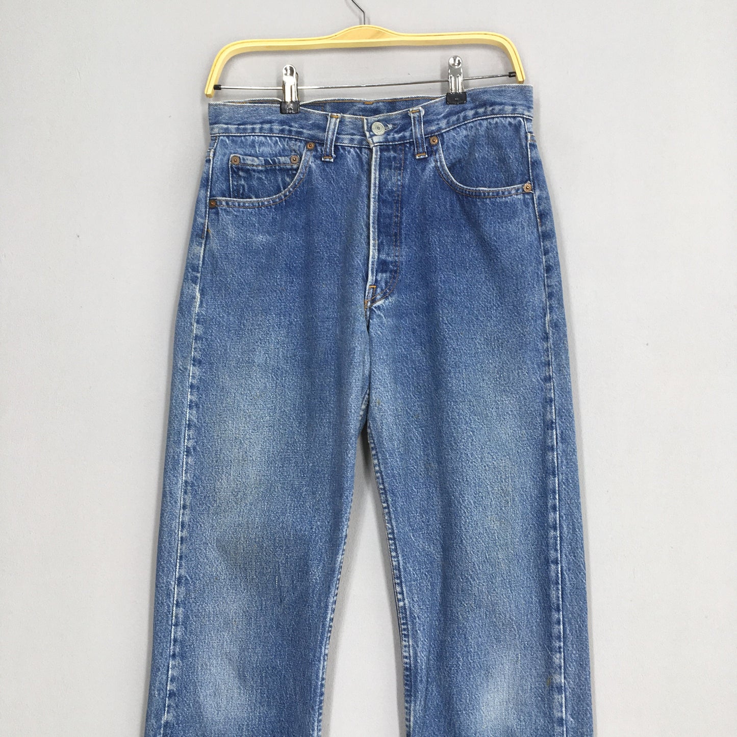 Levi's 501 Blue Faded Dirty Jeans Size 30x31