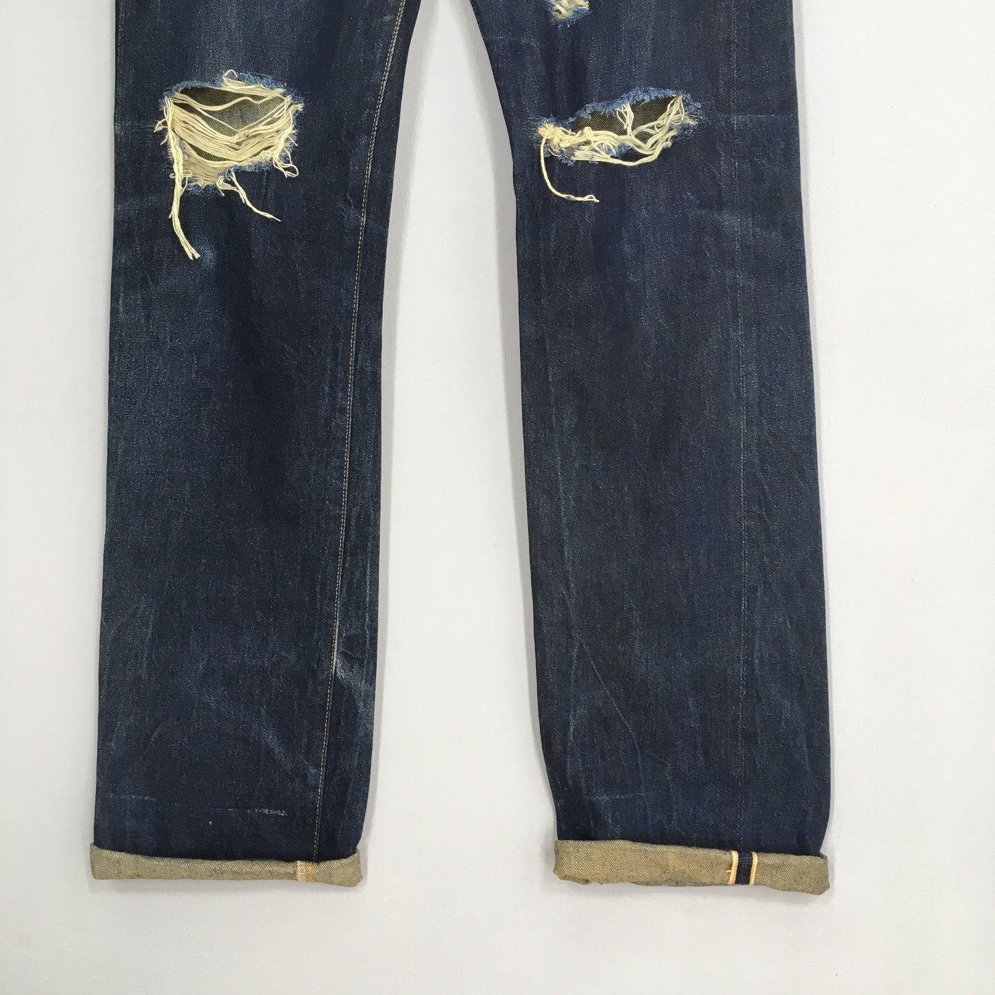 Levis 501XX Big E LVC Japan Distressed Jeans Size 32x35